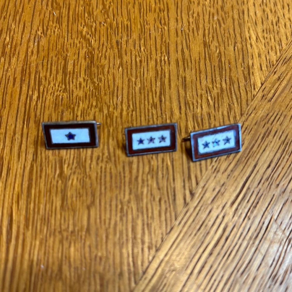 Vintage Sterling WWII Sons in Service Pins - Picture 1 of 3